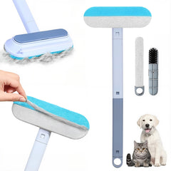 YoPoll pet hair remover extended reach cleans under furniture with ease.