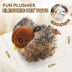 YoPoll feather-tail cat toy featuring soft plush for chasing and swatting