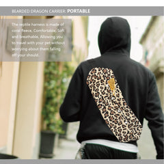 Yosadol dragón-barbudo capa-leopardo, chaqueta suave y transpirable para estilo.