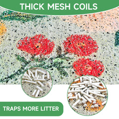 YOSEPATI Cat Litter Mat anti-slip base prevents shifting during use.