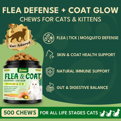 YOTANGO cat fleas chews texture closeup highlighting crunchy exterior