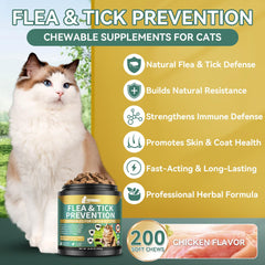 YOTANGO chicken-flavor soft chews closeup for tasty daily flea prevention.