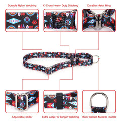 YOUALSO dog choker collar metal hardware shine and durability