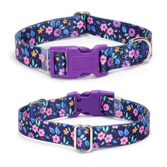 YOUALSO purple dog collar flower pattern on travel adventures