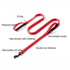 YOUALSO reflective nylon dog leash showing night visibility for safer twilight strolls.