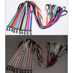 YOUALSO reflective nylon dog leash showcasing padded handles for extended park walks.