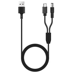 YOUNGPRO charger cord for Bousnic dog collar assembly with USB and DC heads for reliable charging