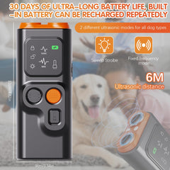 YOUSHEME BarkGuard HD display close-up showing clear training feedback.