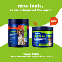 YoYoBay flea-tick prevention chews for dogs provide natural daily protection.