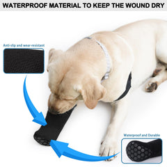 Yrenoer dog recovery socks anti-licking sleeve in use deterring paw licking