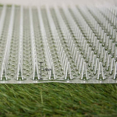 Ysglory spike mat close-up shows plastic spikes and durable construction for safe deterrence