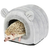 YUANST Hedgehog Bed Cave front view shows a sturdy, cozy hideaway for small pets.