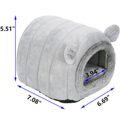 YUANST Hedgehog Bed Cave side view highlights breathable, temperature-friendly design.
