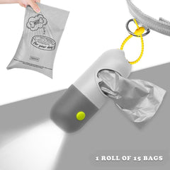 Yuchiya poop bag dispenser teeth design makes one-handed bag tearing simple