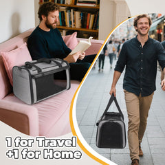 YUDODO cat carrier durable bottom plate ensures sturdy structure during travel.