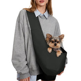 YUDODO dog sling buckle close-up shows secure safety strap for walks.