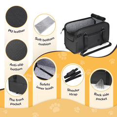 YUDODO large dog car seat mesh cover with zipper reduces distraction while boosting comfort