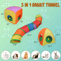 YUEPET bunny cubes 20in offer roomy hideouts for safe lounging and play