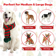 YUEPET easy to wear dog scarf showcased on a pet.