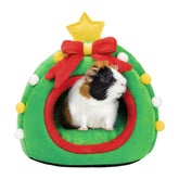 YUEPET guinea pig bed with wide entrance offers easy access and secure resting.