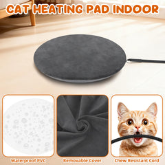 YUEPET heated pad detail, adjustable temperature for personalized comfort.