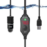 YukiHalu USB heater front display shows precise temperature