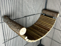 Yulexpy natural pine and willow wood safe chew toy enhances play