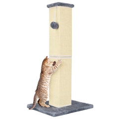 YULOYI 32-inch cat scratching post base, stable for large cats.