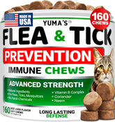 YUMA'S flea prevention cats packaging front showing USA-made formula for reliable protection