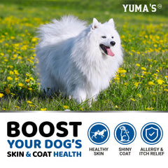 YUMA'S Omega 3 dogs puppy senior life-stage image; suitable for all life stages.
