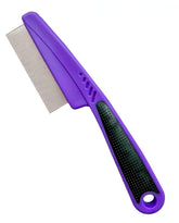 yumflan flea comb metal teeth close-up for durable grooming