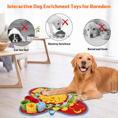 Yummy Sam Snuffle Mat puzzle-toys add interactive challenges for reward-based play.