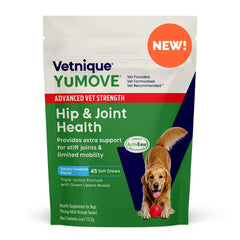 YuMOVE hip joint soft chews regular strength bottle promotes dog mobility