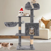 Yungaspy Cat Tree Tower Cloud Top Perch boosts vertical lounging and curiosity.