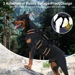 Yungaspy escape-proof dog harness side angle highlighting eight-point adjustability