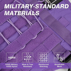 Yungaspy No Pull Tactical Harness back-clip view for safer control