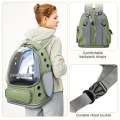 YUNLINLI cat backpack foldable design stores compactly for daily adventures.