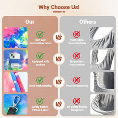 Yunpawpet sling safety strap and buckle in use