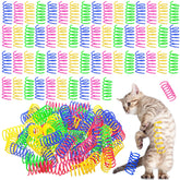 Yunsailing cat-spring-toy-300pcs-pack ready for playful indoor sessions.