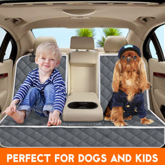 Yuntec dog car cover waterproof four-layer protection keeps interior dry