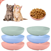 Yuzi 6-piece whisker-fatigue bowls in bright colors for multi-pet meals