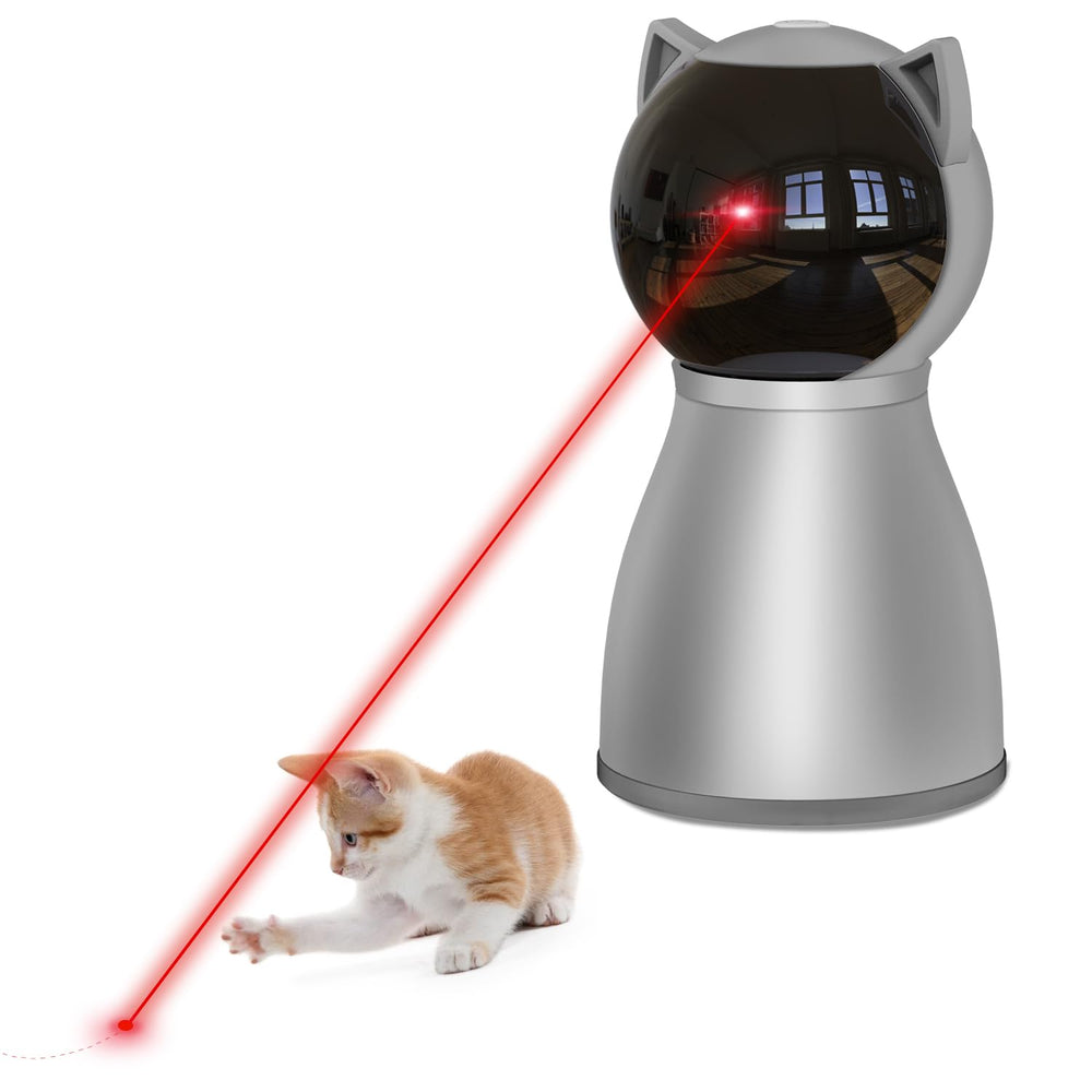 YVE LIFE laser cat toy shows random trajectory to engage indoor cats.
