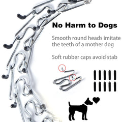 Yvnicll pinch collar size-adjustment for a precise fit