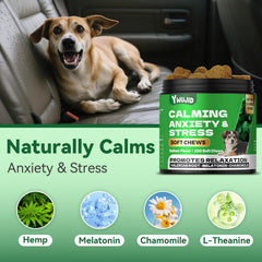 YWUJID Calming Chews soft chews closeup highlighting easy-to-serve relaxation