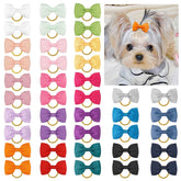 Yxiang puppy bows 40-piece colorful set for stylish grooming.