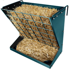 YXJSTO wall-mount hay rack shows a sturdy galvanized build for lasting farm use