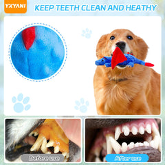 YXYANI dinosaur toy with embroidered eyes—safety-focused design for reduced choking risk