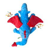YXYANI durable plush dinosaur dog toy—full view for safe chewing and interactive play