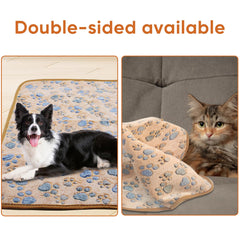 YZHDUXIU double-sided flannel fleece highlights cozy warmth for small dogs.