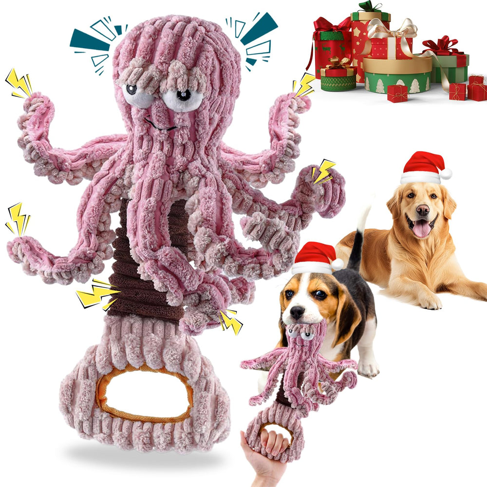 YZHDUXIU squeaky octopus toy front view boosts interactive play and excitement.